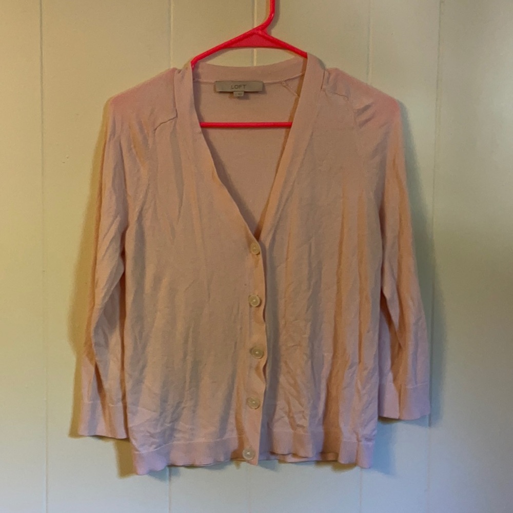 6 For $20 Ann Taylor loft pink cardigan sweater